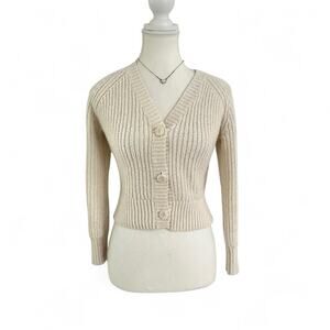 Abercrombie Cream Cardigan Button Front Abercrombie kids size 9/10 XS Women